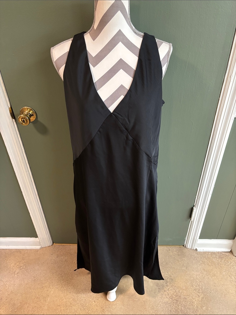 a new day Black V-Neck Slip Dress
